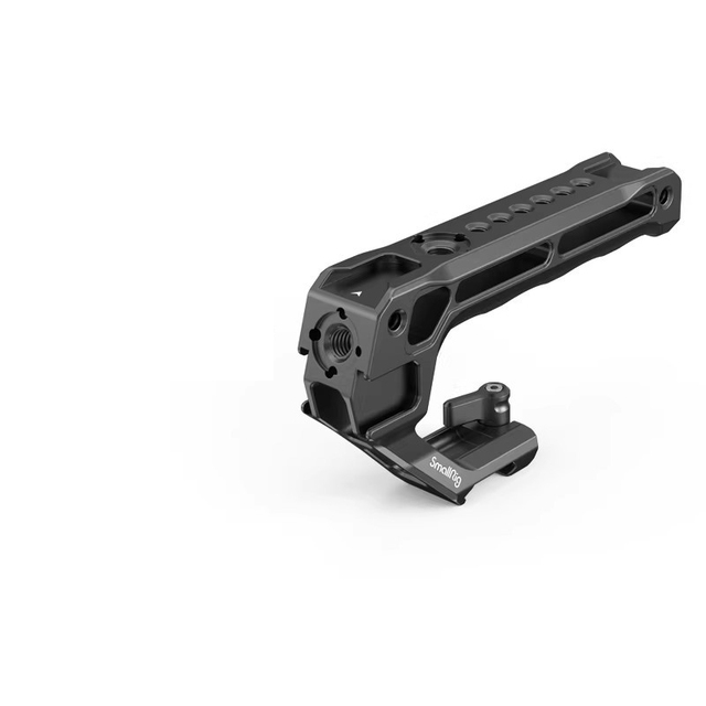 Universal Top Handle, CNC Aluminum Hand Grip + Anti-Slip Silicone Sturdy Camera Rig Accessory for DSLR Mirrorless Camera Filming