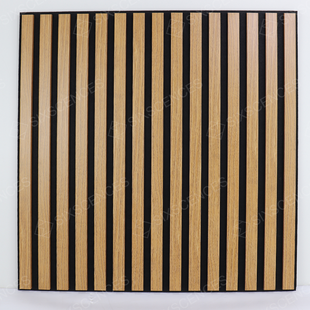 Wooden veneer soundproof board Acoustic Wall ceiling tiles wood panels studio interior design