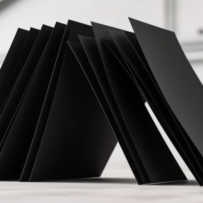 Black Folding Cardboard Paper for Packaging Credit Card Folder Gift Card Box