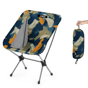 Sedia da campeggio portatile pieghevole leggera personalizzata in fabbrica sedia da spiaggia da esterno pieghevole