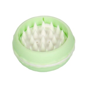 Brosse de massage du cuir chevelu humide et sec, 24 nœuds de massage en silicone, relaxation capillaire sous la douche, stimulation du cuir chevelu irrité, spa à domicile, design macaron mignon - Product Image 4