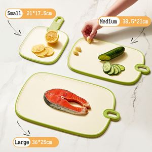 Small Middle Large Size Food Grade Antibacterial Double Sided Cutting Board Vegetable Chopping Juice Grooves Chopping Boards - Product Image 2