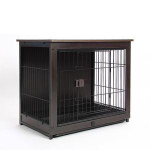 Dog Wood Crate Custom High Quality Kennel Indoor Household Pet Cage Breathable Wooden Dog Cage Dog House Wood Dog Crate With Removable Bottom