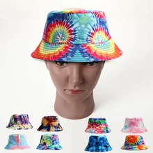 New fashion stylish quality cotton material tie dye high quality custom bucket hat