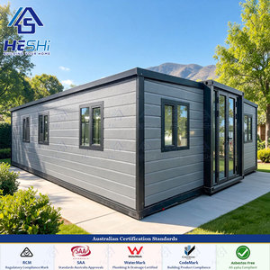 บ้านคอนเทนเนอร์สำเร็จรูปขนาด 30 ฟุต ขยายได้ 3 ห้องนอน โครงเหล็กเคลือบสังกะสี เคลื่อนย้ายได้ ได้รับการรับรองมาตรฐาน AU 4 ปี ผ่านการตรวจสอบจาก Alibaba - Product Image 1
