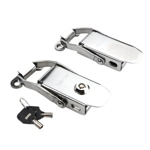 Loquet à ressort en acier inoxydable Vanda avec trou pour clé C-1144 pour la fermeture des flight cases - Product Image 1