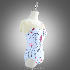 Maillot <span class=keywords><strong>de</strong></span> <span class=keywords><strong>Ballet</strong></span> <span class=keywords><strong>de</strong></span> Manga Corta con Estampado Floral <span class=keywords><strong>de</strong></span> Spandex para Mujer, <span class=keywords><strong>Ropa</strong></span> <span class=keywords><strong>de</strong></span> <span class=keywords><strong>Ballet</strong></span> para Entrenamiento <span class=keywords><strong>de</strong></span> Adultos - Product Image 4