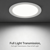 Plafonnier LED encastré ultra fin IP44, anti-éblouissement, en aluminium, 6W-18W, spot pour salon, chambre à coucher, cuisine
