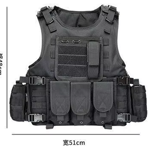 Outdoor Shun Tai Xin Oxford Materiaal Snel Ontgrendelbare Verstelbare Band Veiligheidsplaatdrager Molle Beschermingsvest voor - Product Image 1