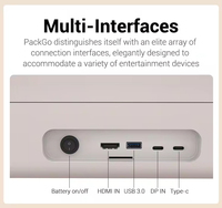 Téléviseur intelligent portable High Scale 27 pouces PackGO Android 12 FHD avec haut-parleurs 3D, écran tactile, format mallette, idéal pour le camping
