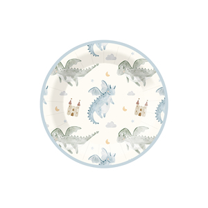 ชุดจานกระดาษลายไดโนเสาร์สำหรับงานเลี้ยงเด็ก DAMAI ชุดอุปกรณ์จัดงานเลี้ยงธีมไดโนเสาร์ จานกระดาษสำหรับของหวานและอาหารค่ำ สำหรับแขก 10 คน - Product Image 3