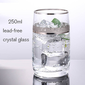 Vasos de Cristal Grabados con Flores Plateadas para Café, Agua, Cócteles, Vino y Whisky, en Oferta - Product Image 2