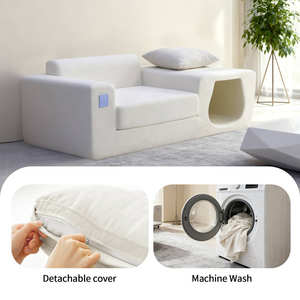 OEM ODM高級モジュラー断面フォームソファペット犬猫洞窟スポンジソファ真空パッケージ圧縮スポンジソファ - Product Image 5