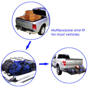 SUV hành lý giá sửa chữa Net 120x90cm Pickup Truck Net Bìa PVC túi đóng gói với Hooks - Product Image 4
