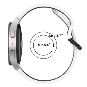 Bracelet en silicone bicolore de style trou de haute qualité pour montre <span class=keywords><strong>Samsung</strong></span> 6 6 classique 5 5 pro 4 Bracelet intelligent Bracelet de montre intelligent - Product Image 6