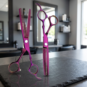 Tijeras de Corte de Pelo Profesionales de Alta Calidad, Rectas y Afiladas para Salón de Belleza, Peluquería, Tijeras Planas para Estilistas - Product Image 1