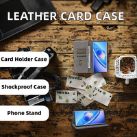 Étui portefeuille antichoc en cuir artificiel Weview Classic Business Design à 4 emplacements avec support de téléphone pour 8 Plus/14/15/16/17