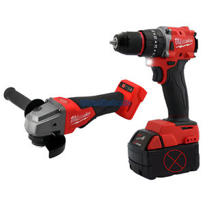 Bộ dụng cụ điện <span class=keywords><strong>18V</strong></span> bán trực tiếp từ nhà máy: tua vít, máy mài góc, cờ lê tác động, máy khoan, túi đựng dụng cụ, bộ dụng cụ không dây 6 trong 1 - Product Image 3