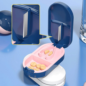 Boîte à médicaments portable en gros, kit de voyage scellé, boîte de rangement pour pilules avec coupe-pilules, mini-coupe-pilules japonais - Product Image 4
