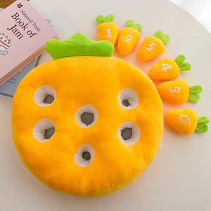 Usine Creative Carotte Tirant Jouet En Peluche Enfants Carotte Poupée Éducation Précoce <span class=keywords><strong>Puzzle</strong></span> Poupée Oreiller Cadeau D'anniversaire Oem - Product Image 5
