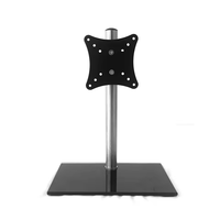 Support d'écran unique à bras à ressort à gaz de haute qualité, pivotant à 360 degrés, construction en acier, pour moniteur de 12 à 27 pouces, support de bureau pour TV, 100x100mm, charge 20kg