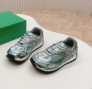 Chaussures décontractées de luxe 2025 pour homme et femme, antidérapantes, souples, en cuir, maille et tissu nylon - Product Image 4