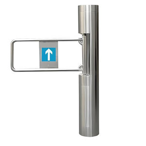 Tek yönlü manuel salıncak bariyeri elektrik olmadan fırçalanmış paslanmaz çelik kapı kurulumu kolay - Product Image 1