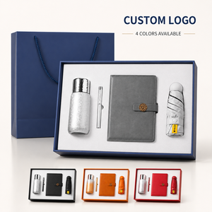 Caja de Regalo Empresarial Premium: Cuaderno, Bolígrafo, Botella de Agua, Batería Externa, Paraguas Plegable, Personalización de Marca para Clientes Corporativos - Product Image 1