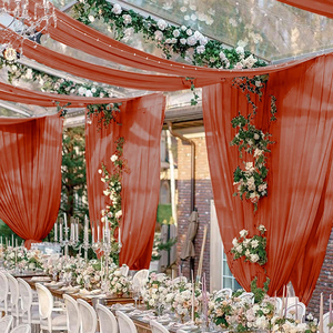 Cortinas de techo de cristal modernas y elegantes, lujosas, tul, boda, Hotel, Hospital, decoración de escenario, cenefas de cortina en formato de cuerda - Product Image 6