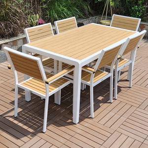 Set di Sedute da Balcone Contemporaneo, Arredamento da Giardino di Lusso, Tavolo e Sedie da Esterno Popolari per Caffè, Cucina, Feste, Struttura in Alluminio - Product Image 2