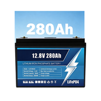 Batería de ciclo profundo LiFePO4 de 12.8V 50Ah 100Ah para RV, embarcaciones y caravanas con Bluetooth BMS, 6000 ciclos, Grado A