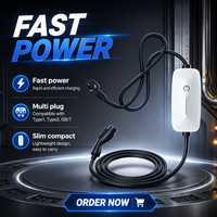 Chargeur de voiture électrique portable OEM neuf 7kW 32A norme européenne TYPE 2 avec câble de charge de 5 m pour tous les véhicules électriques PHEV