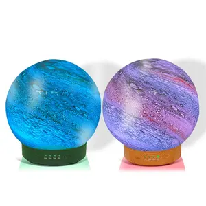 3d Glass Design Beautiful Planet Humidifier 120ml Glass Ball Essential Oil Aroma Diffuser For Home Car Office Decoration