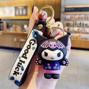 Porte-clés lumineux en silicone motif dessin animé Keroppi Kero Kero, pendentif mignon et exquis pour sac à dos et breloque pour clés de voiture pour femme - Product Image 1