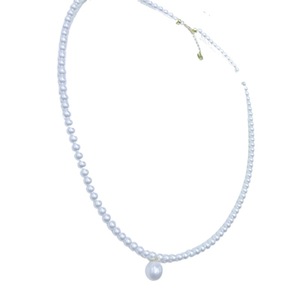 Collares de Lujo Ligero para Mujer, Círculo Perfecto Impecable, Combinados con Collar de Perlas de 3-3.5mm - Product Image 5