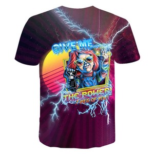 Fitspi Halloween <span class=keywords><strong>Horror</strong></span> 3d Tshirt uomo O collo corto t-shirt Plus Size Tshirt Dropshipping all'ingrosso - Product Image 3