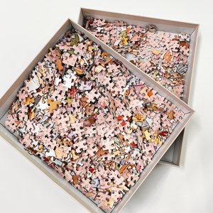 Manufacturer Custom Wholesale 1000-<strong>Piece</strong> Cartoon Toy Grey Board Jigsaw <strong>Puzzle</strong> Full Color Printing Square <strong>Corners</strong> Matte/Glossy - Product Image 2