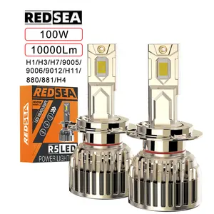Redsea yüksek güç R5 300 watt led ışık araba h4 h7 24V led farlar ampul h1 led far ampulü 9005 9006