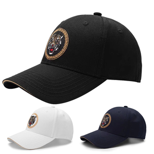 Casquette de baseball en coton à 6 panneaux, avec logo brodé personnalisé, broderie 3D de motifs animaliers, casquette de sport. - Product Image 1