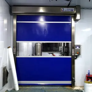 304Stainless Steel Industrial PVC High Speed Rolling Shutter Doors Automatic Fast Quick Door