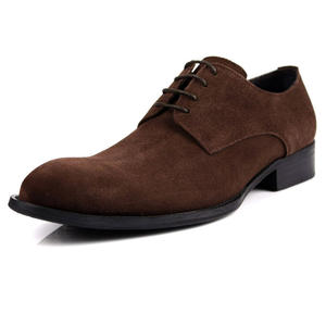 Chaussures habillées en cuir de vache véritable à bout pointu et à lacets, avec semelle antidérapante et intérieur confortable pour hommes - Product Image 3