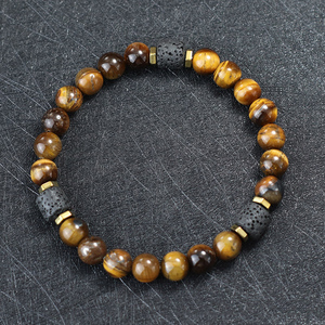 <span class=keywords><strong>Bracelet</strong></span> en pierre œil <span class=keywords><strong>de</strong></span> tigre naturel vintage, pierre volcanique cylindrique, diffuseur d'huile essentielle <span class=keywords><strong>de</strong></span> <span class=keywords><strong>lave</strong></span>, <span class=keywords><strong>bracelet</strong></span> pour hommes et femmes - Product Image 1