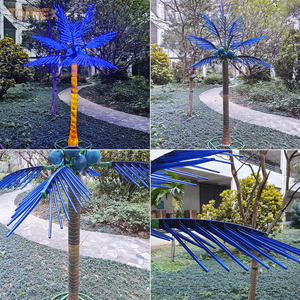 Hochwertige 3m leichte Kokosnuss baum führte künstliche Palmen für Garten Landschafts bau Partys Weihnachten dekorativ - Product Image 4