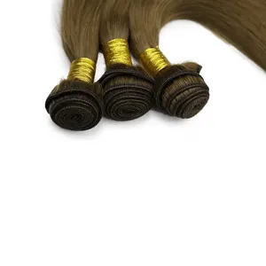 Wholesale Factory Vendor Super Double Drawn Thick Bottom Virgin Human Hair Weft Extension