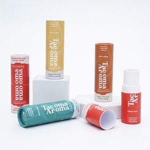 Tubes en papier recyclables pour cosmétiques haut de gamme et baumes à lèvres, supportant les commandes en gros et la personnalisation - Product Image 1