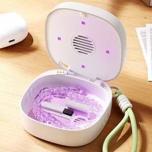Retenedor Dental, Esterilizador y Limpiador, Estuche de Limpieza <span class=keywords><strong>Invisible</strong></span>, Esterilización UV Inteligente, Aliento Fresco las 24 Horas para Pacientes de <span class=keywords><strong>Ortodoncia</strong></span> - Product Image 3