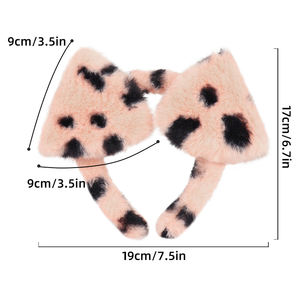 ที่คาดผมหูสุนัขลายจุดตุ๊กตาจำลองหูแมว - Product Image 6