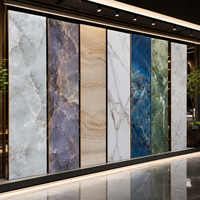 Panneau mural en PVC flexible effet marbre, moderne, pour décoration intérieure, imperméable et ignifuge, fabriqué en Chine