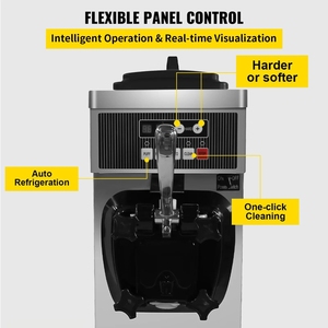 VEVOR EU既製品デスクトップシングルフレーバーアイスクリームマシンポータブルフリーザー、プレクーリングとワンクリック洗浄機能付き - Product Image 4