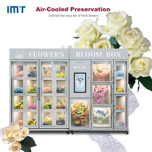 Máquina Expendedora de Casilleros para Flores IMT Totalmente Automática de Acero Inoxidable con Vidrio Antivaho de Doble Capa y Sistema de Pago con Monedas - Product Image 2